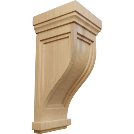 Ekena Millwork 6 1/2"W x 6 1/2"D x 14"H Charleston Mission Corbel, Cherry COR06X06X14TRCH